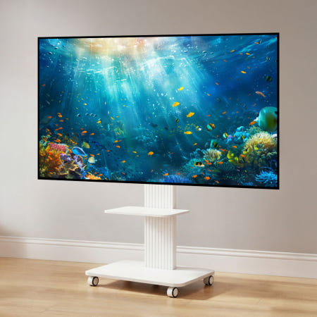 [월드림]이동식TV거치대 삼성 85인치 82인치 호환 티비스탠드 KU85UA7000FXKR KU85MH80AFXKR KU82UT8000FXKR