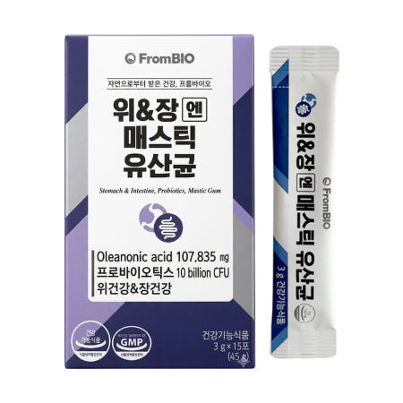 프롬바이오 위장엔 매스틱 유산균 위앤장 위엔장 15포, 1개