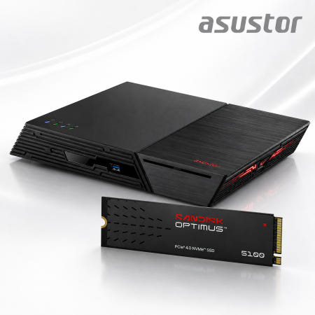 ASUSTOR 플래시스토어 FS6806X 12TB 샌디스크 5100 4테라x3