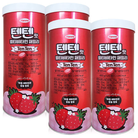 텐텐맛 멀티비타민 패밀리 120정, 4개