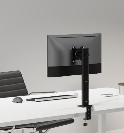 엘디엘마운트 APL-C01 MAX 블랙 1단관절 싱글 고중량 모니터암 86.36CM 34형