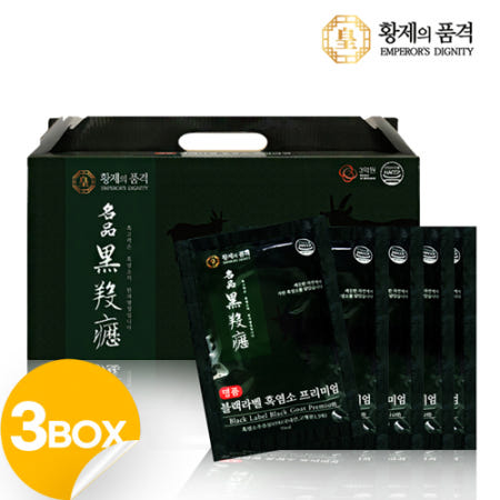 황제의품격 블랙라벨 흑염소진액 흙염소 염소즙 건강 명절 부모님 선물 30포, 3개