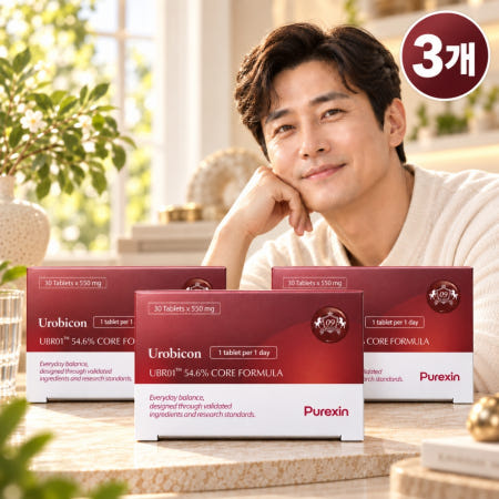 퓨렉신 우로비콘 효능 효과 후기 UBR01 크랜베리 30정, 3개