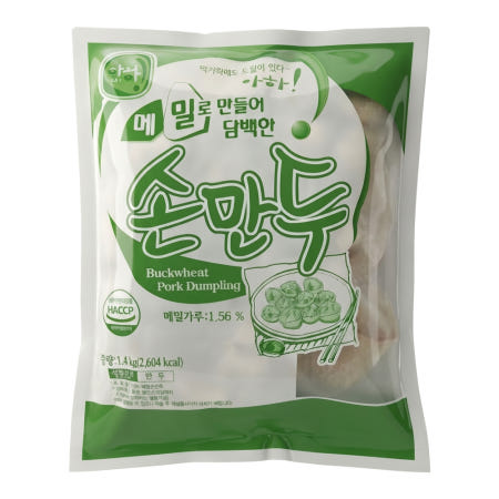 아하 손만두 3종 메밀손만두, 1.4kg, 1개