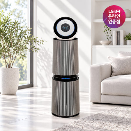 LG 퓨리케어 오브제 AI 360 공기청정기 AS335NSAC