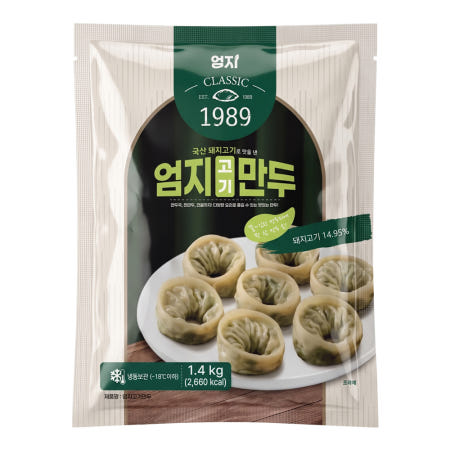 엄지식품 엄지 만두 5종 고기 손만두, 1.4kg, 1개
