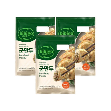 CJ 비비고 군만두, 1.05kg, 3개