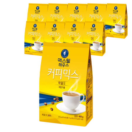 맥스웰 하우스 커피믹스 마일드 자판기용 800g, 10개